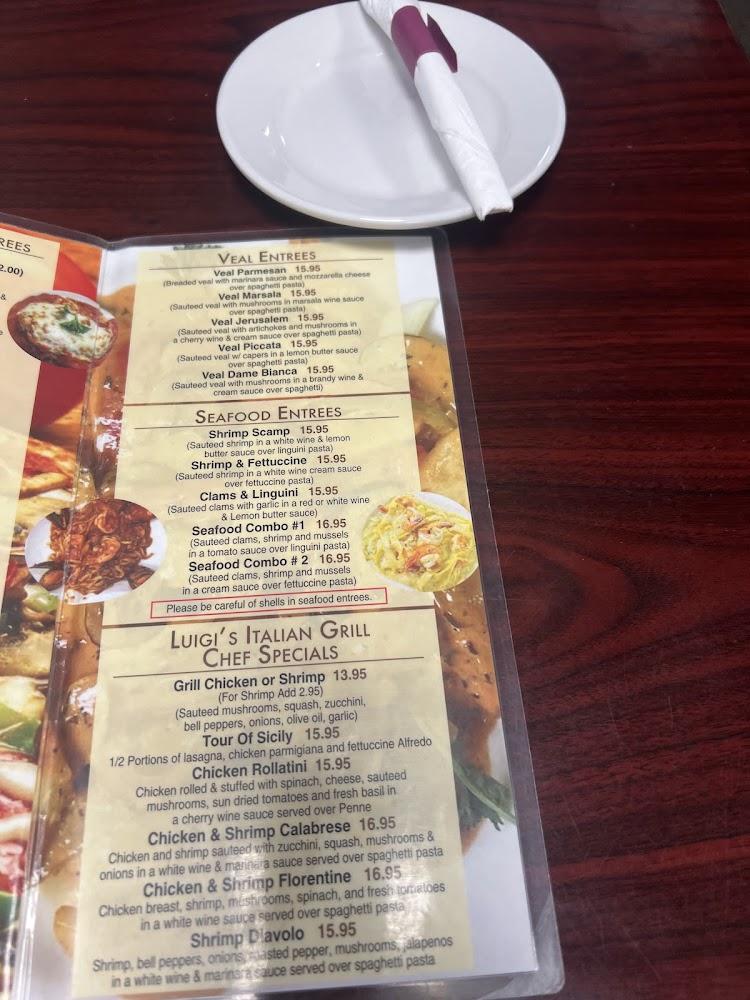 Luigis Italian Grill Menu image 3